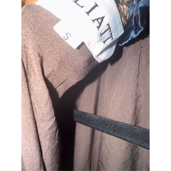 Elliatt Blue and Brown Peplum Cocktail Dress - Picture 6 of 6